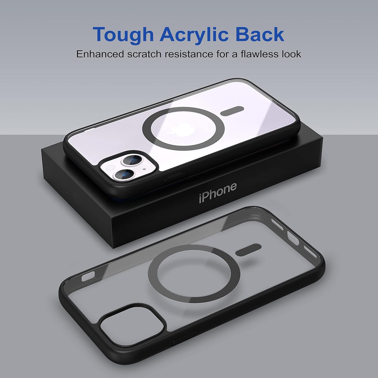 Clear Shockproof Magsafe Back Case Cover for iPhone 13