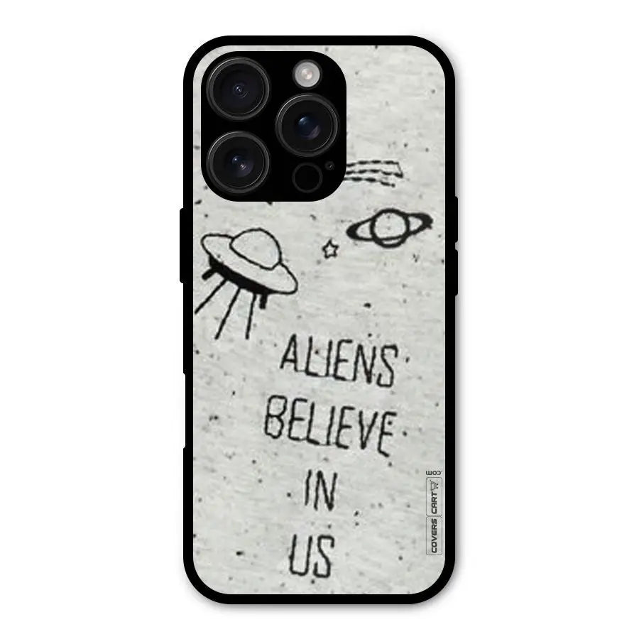 Aliens Believe In Us Shockproof Hybrid Protection (Metal + TPU) Back Case Cover CoversCart
