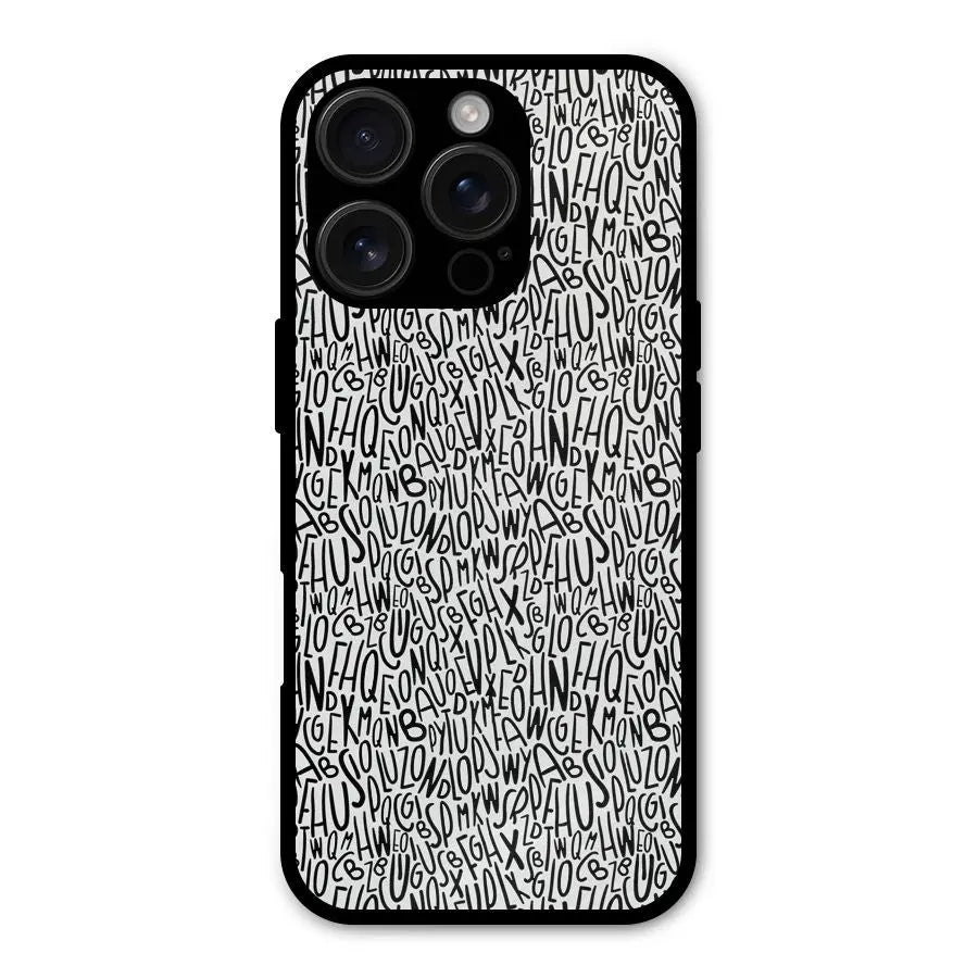 Alphabet Seamless Abstract Shockproof Hybrid Protection (Metal + TPU) Back Case Cover CoversCart