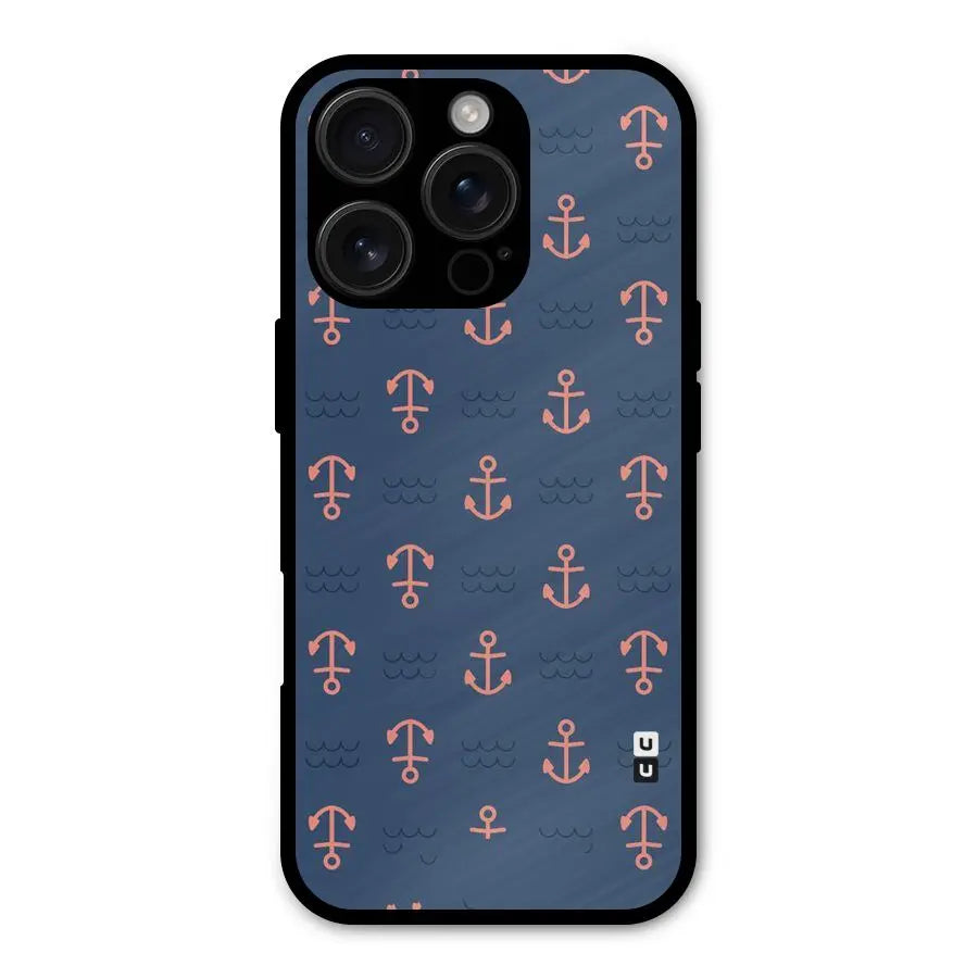Anchor Sea Blue Shockproof Hybrid Protection (Metal + TPU) Back Case Cover CoversCart