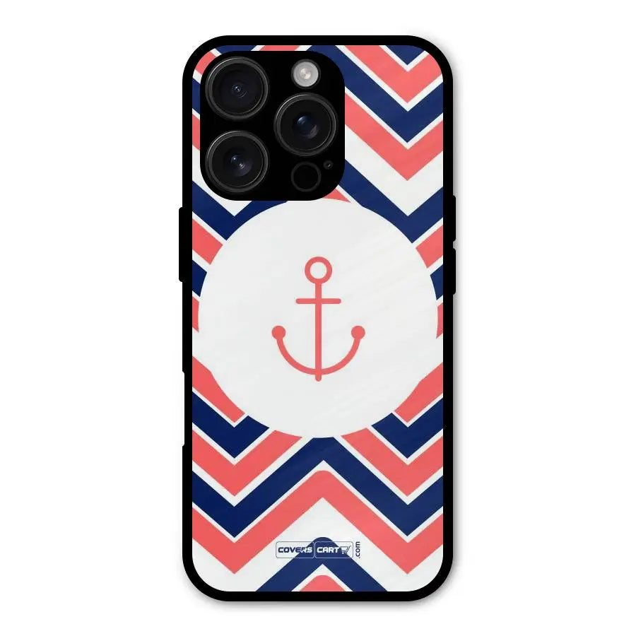 Anchor Zig Zag Shockproof Hybrid Protection (Metal + TPU) Back Case Cover CoversCart