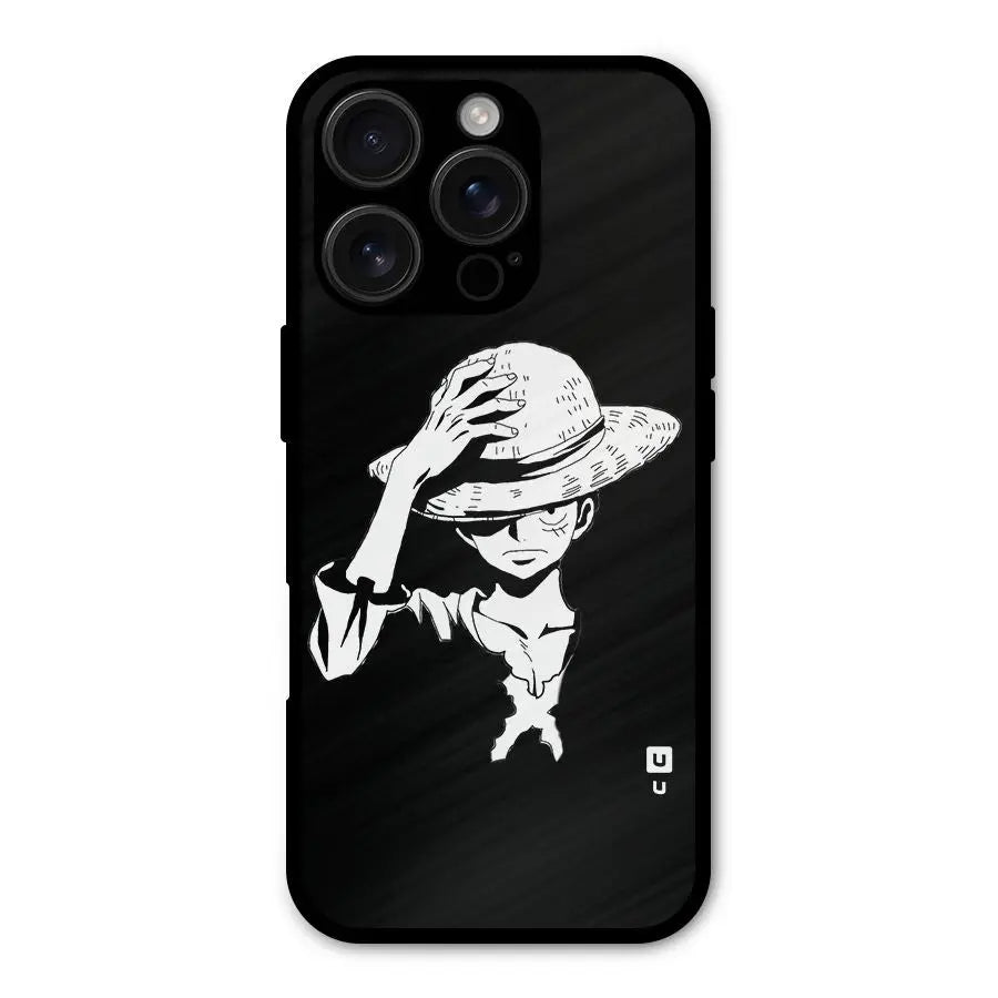 Anime One Piece Luffy Silhouette Shockproof Hybrid Protection (Metal + TPU) Back Case Cover CoversCart