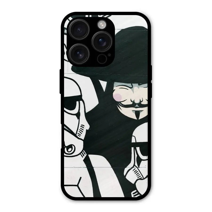 Anonymous Hat Shockproof Hybrid Protection (Metal + TPU) Back Case Cover CoversCart