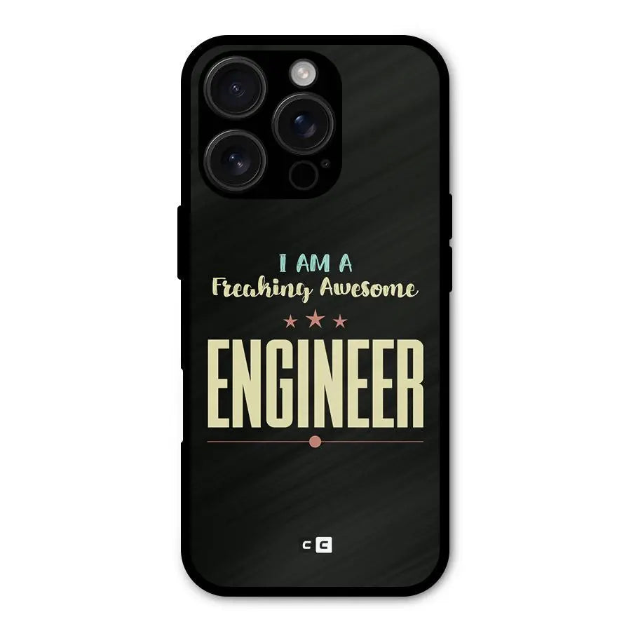 Awesome Engineer Shockproof Hybrid Protection (Metal + TPU) Back Case Cover CoversCart