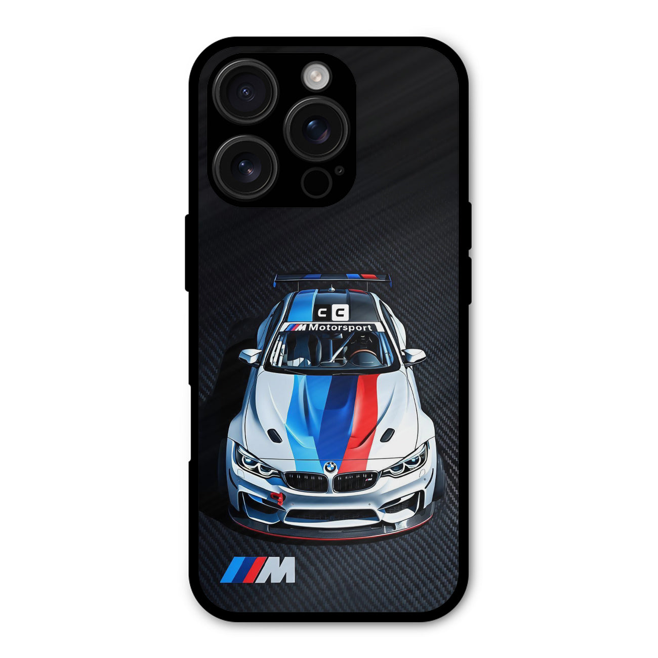 BMW Motorsport Car Shockproof Hybrid Protection (Metal + TPU) Back Case Cover
