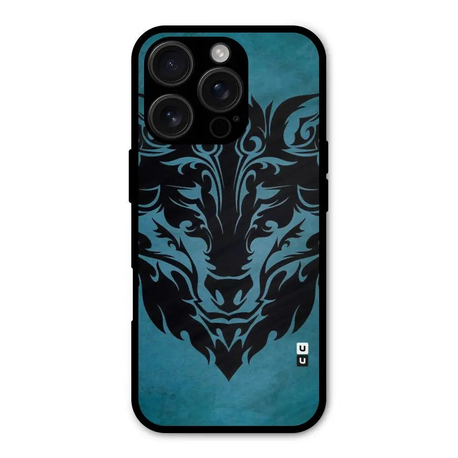 Black Artistic Wolf Shockproof Hybrid Protection (Metal + TPU) Back Case Cover CoversCart