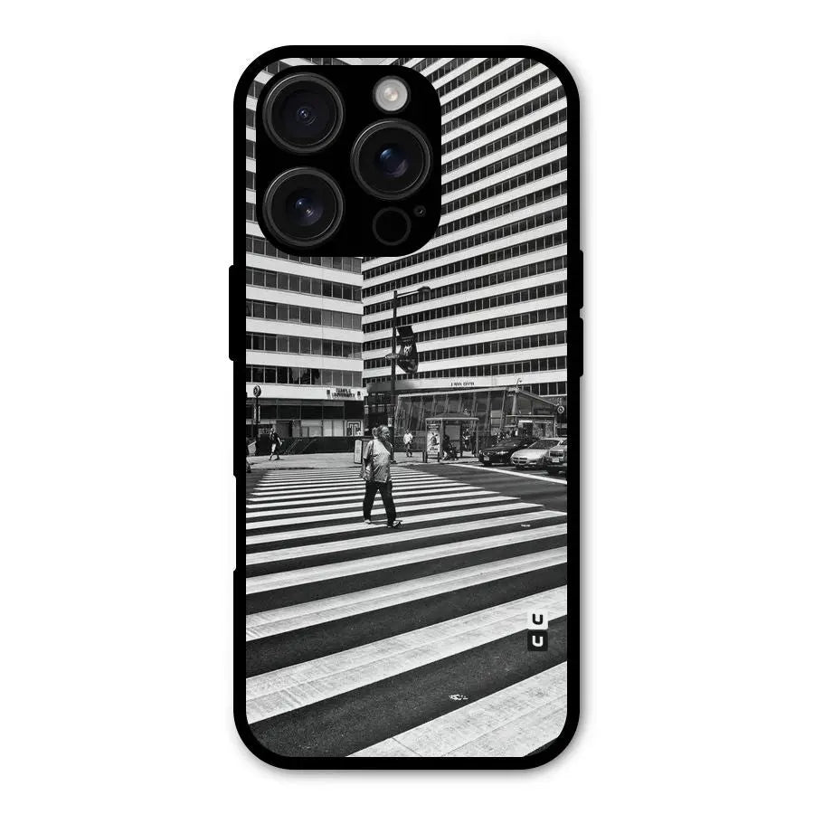 Black White Perspective Shockproof Hybrid Protection (Metal + TPU) Back Case Cover CoversCart