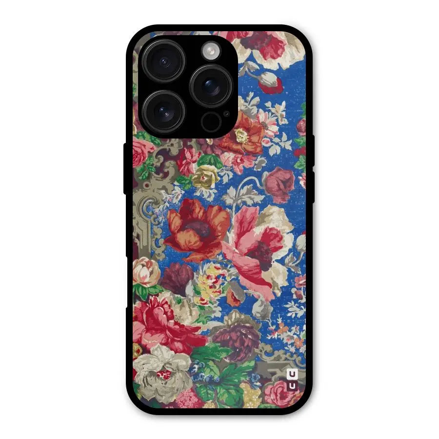 Block Printed Flowers Shockproof Hybrid Protection (Metal + TPU) Back Case Cover CoversCart