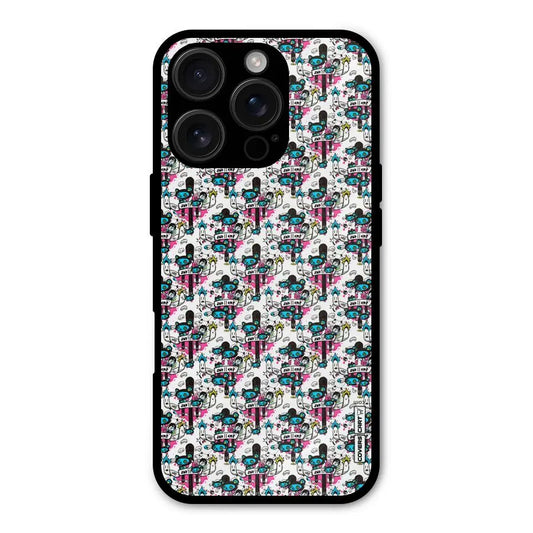 Blue Pink Pattern Shockproof Hybrid Protection (Metal + TPU) Back Case Cover CoversCart