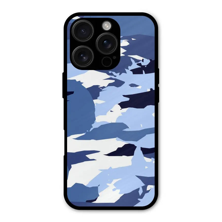 Blue White Canvas Shockproof Hybrid Protection (Metal + TPU) Back Case Cover CoversCart