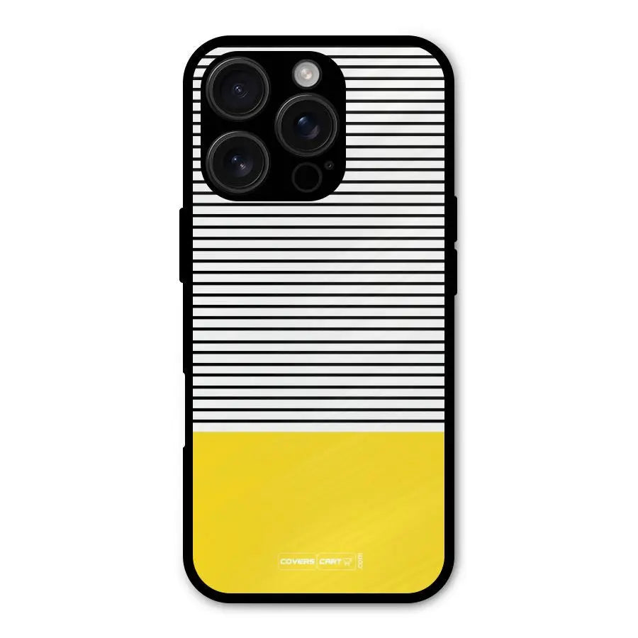 Bright Yellow Stripes Shockproof Hybrid Protection (Metal + TPU) Back Case Cover CoversCart