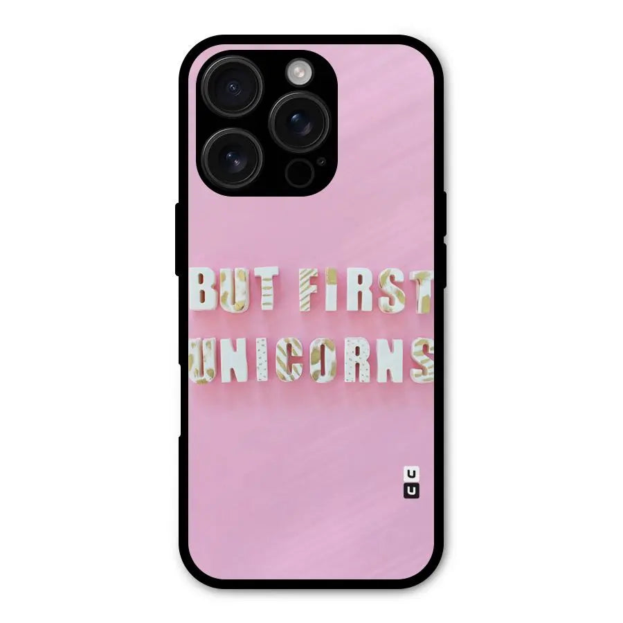 But First Unicorns Shockproof Hybrid Protection (Metal + TPU) Back Case Cover CoversCart