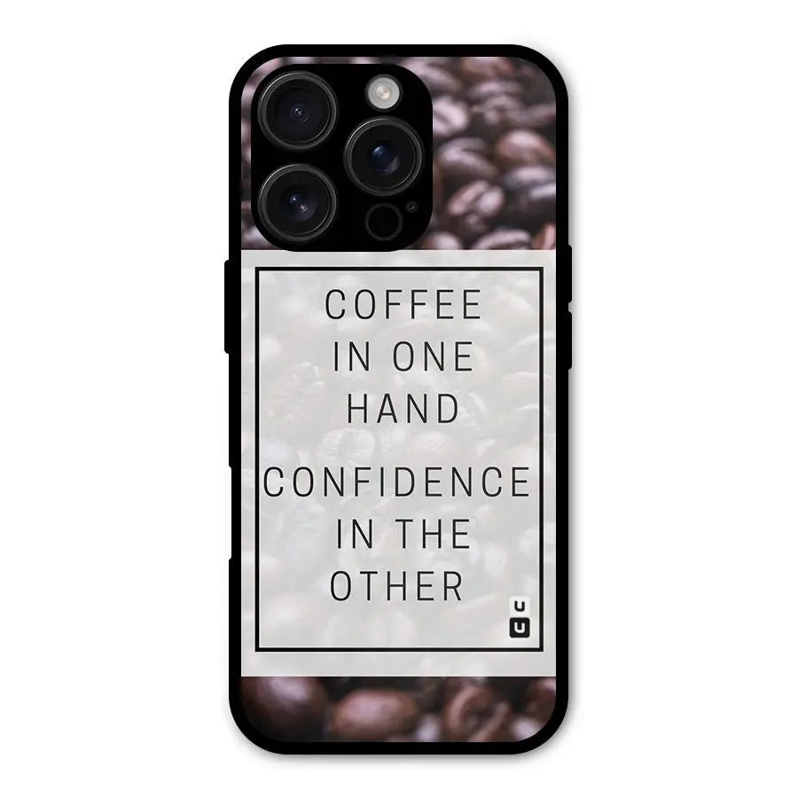 Coffee Confidence Quote Shockproof Hybrid Protection (Metal + TPU) Back Case Cover CoversCart