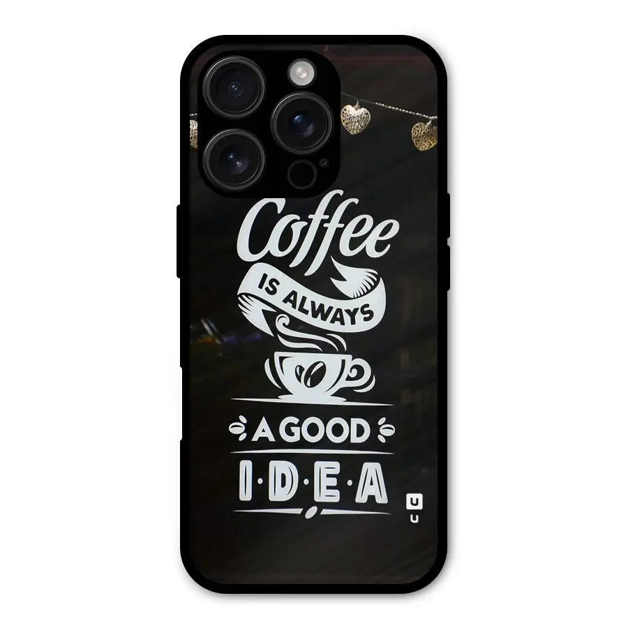 Coffee Idea Shockproof Hybrid Protection (Metal + TPU) Back Case Cover CoversCart