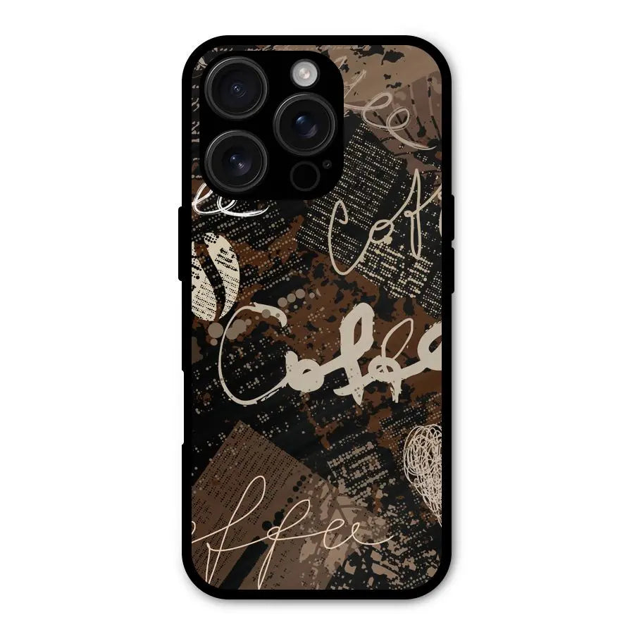 Coffee Scribbles Shockproof Hybrid Protection (Metal + TPU) Back Case Cover CoversCart