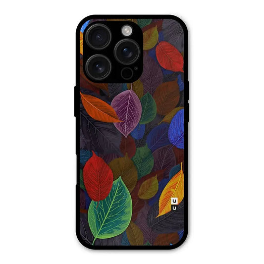 Colorful Leaves Pattern Shockproof Hybrid Protection (Metal + TPU) Back Case Cover CoversCart