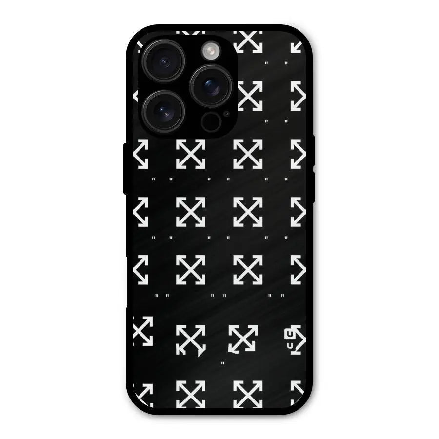 Cross Arrow Black Shockproof Hybrid Protection (Metal + TPU) Back Case Cover CoversCart