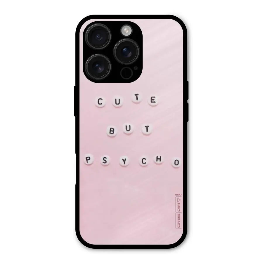 Cute But Psycho Shockproof Hybrid Protection (Metal + TPU) Back Case Cover CoversCart