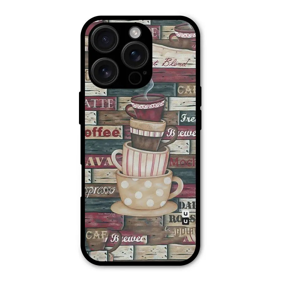 Cute Coffee Cups Shockproof Hybrid Protection (Metal + TPU) Back Case Cover CoversCart