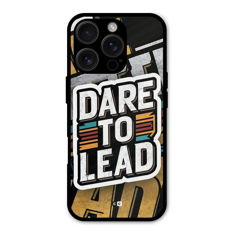 Dare To Lead Shockproof Hybrid Protection (Metal + TPU) Back Case Cover CoversCart