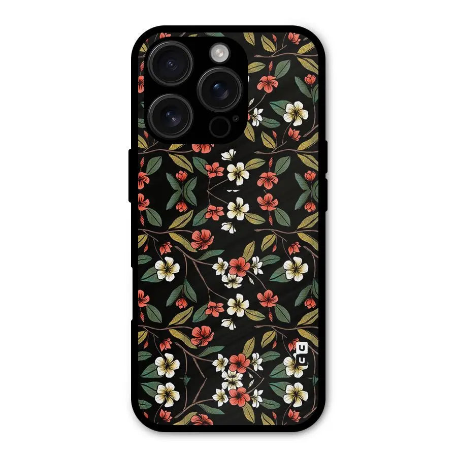 Decorative Florals Pattern Shockproof Hybrid Protection (Metal + TPU) Back Case Cover CoversCart