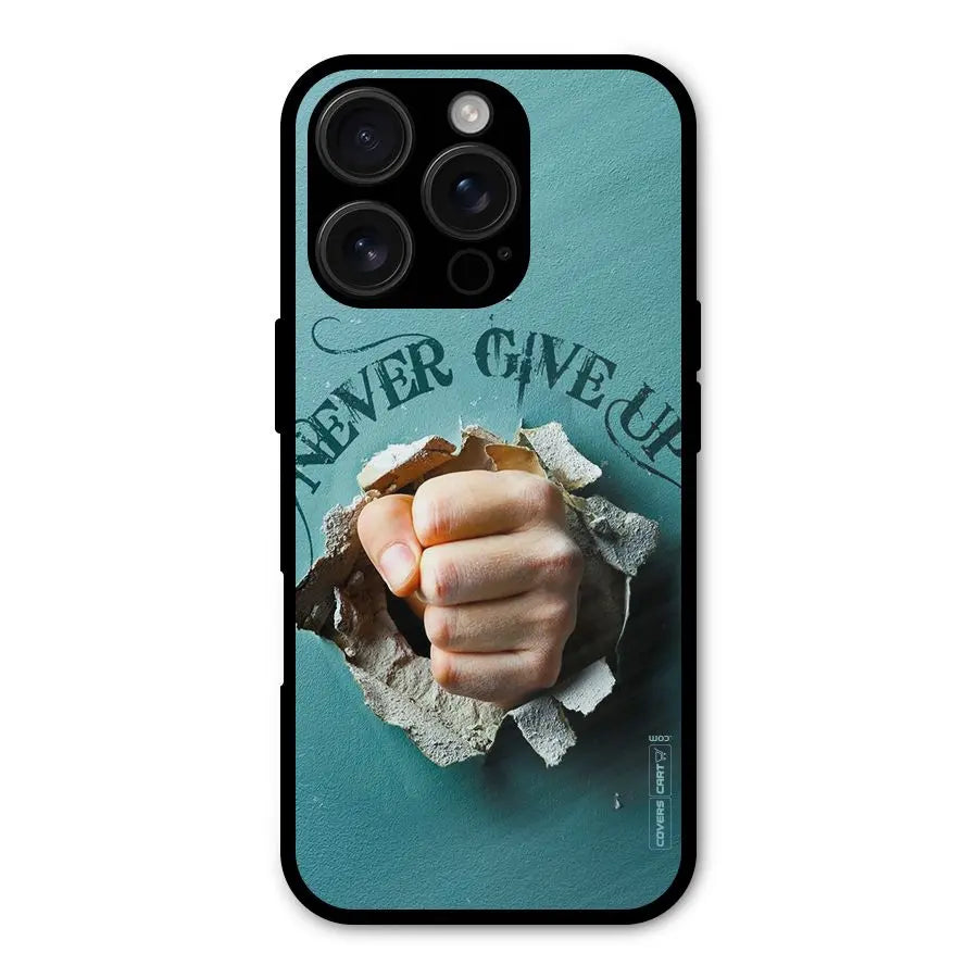 Do Not Give Up Shockproof Hybrid Protection (Metal + TPU) Back Case Cover CoversCart