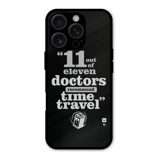 Doctors Recommend Time Travel Shockproof Hybrid Protection (Metal + TPU) Back Case Cover CoversCart