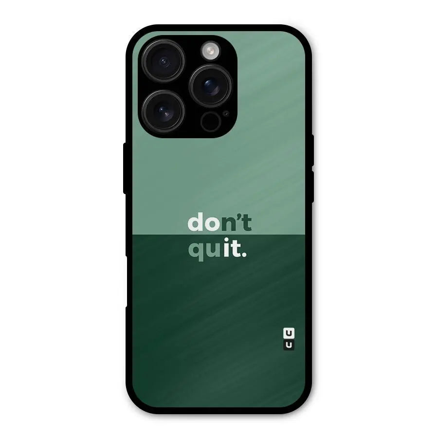 Dont Quit Do It Shockproof Hybrid Protection (Metal + TPU) Back Case Cover CoversCart
