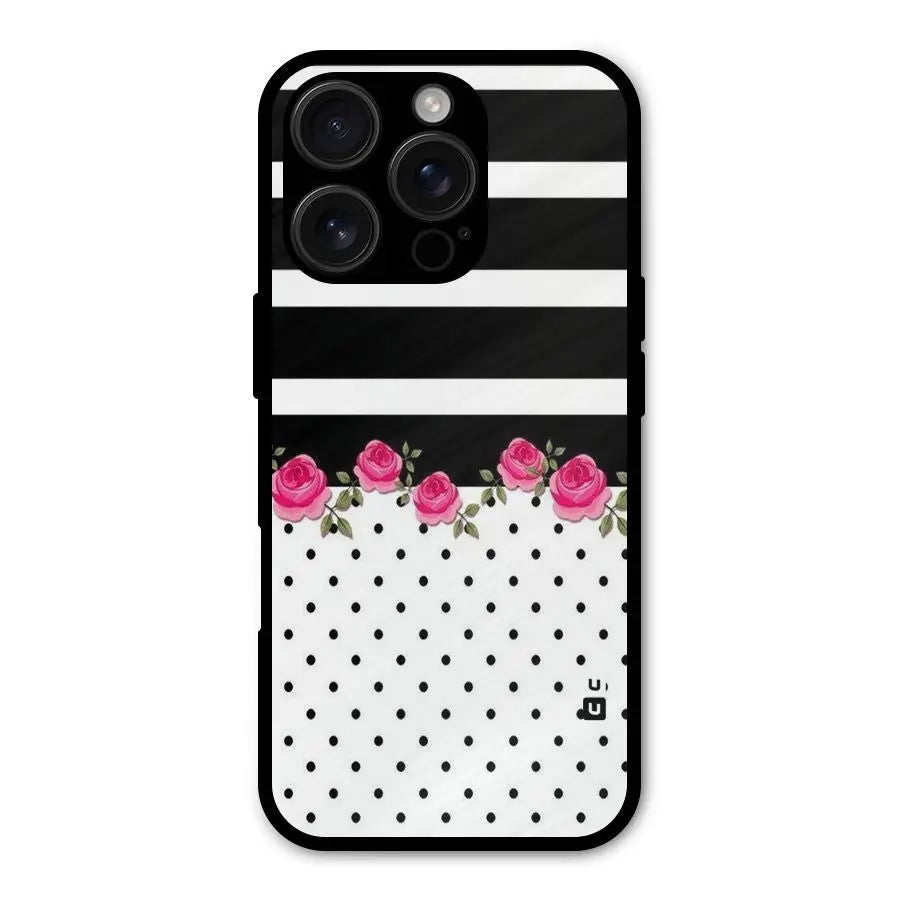 Dots Roses Stripes Shockproof Hybrid Protection (Metal + TPU) Back Case Cover CoversCart
