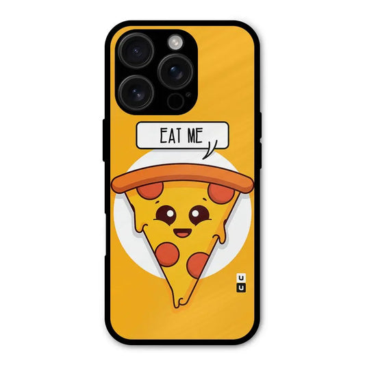 Eat Me Cute Pizza Slice Shockproof Hybrid Protection (Metal + TPU) Back Case Cover CoversCart