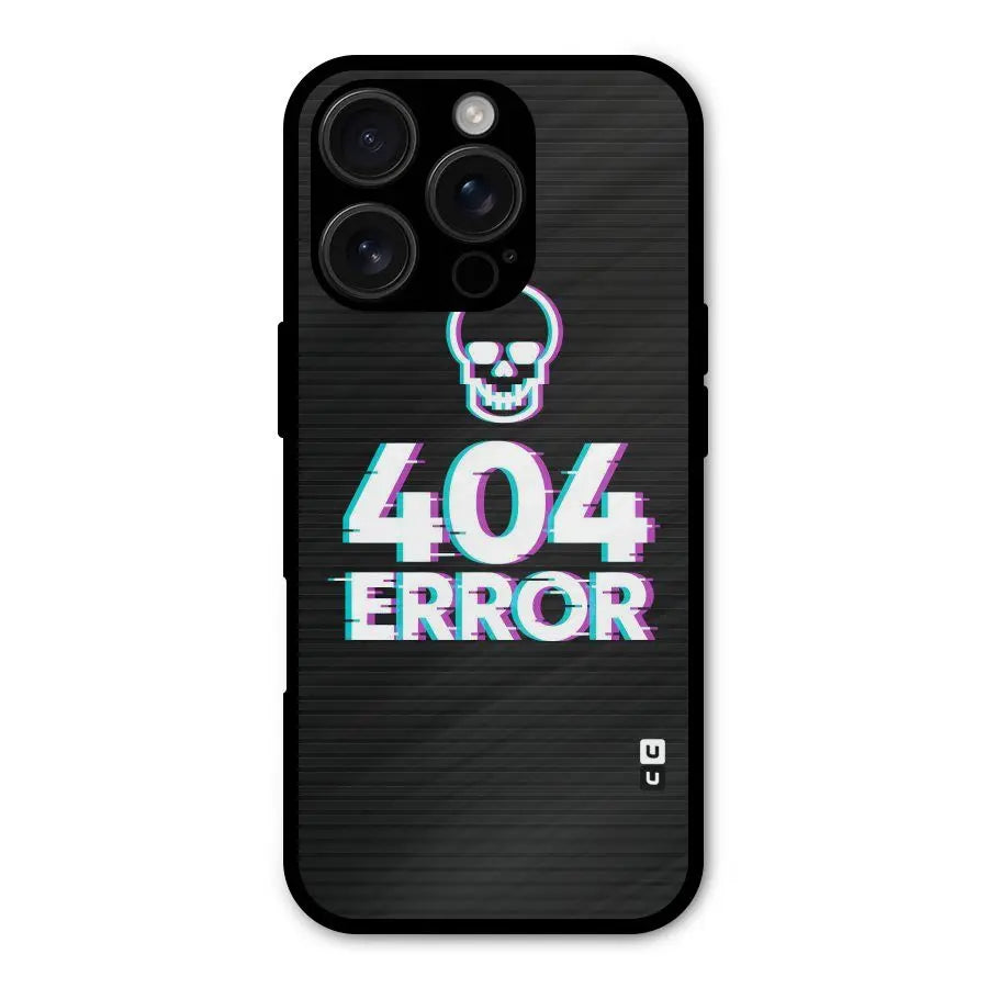 Error 404 Skull Shockproof Hybrid Protection (Metal + TPU) Back Case Cover CoversCart