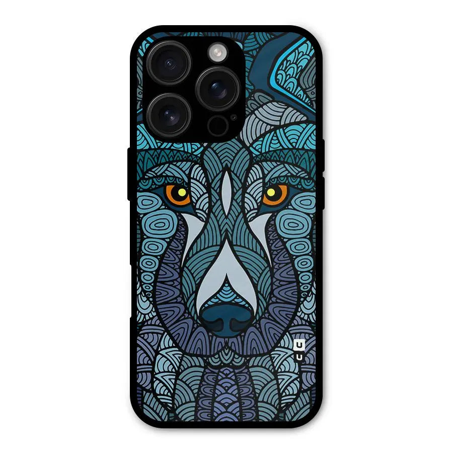 Ethnic Wolf Art Illustration Shockproof Hybrid Protection (Metal + TPU) Back Case Cover CoversCart