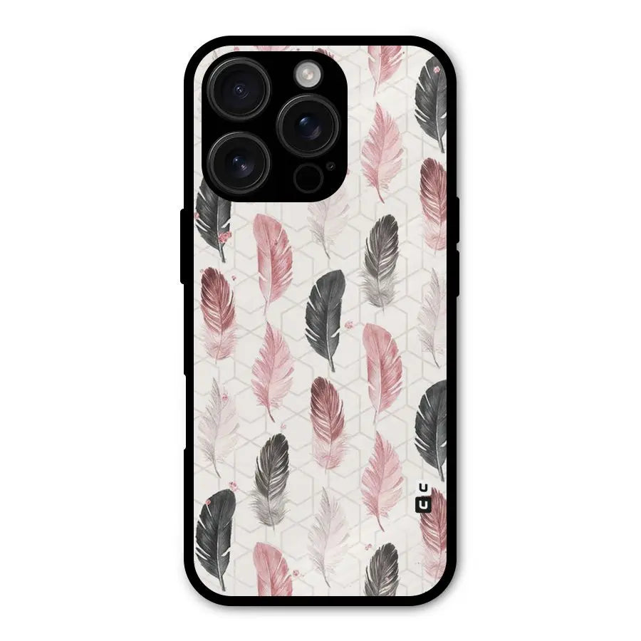 Feather Line Pattern Shockproof Hybrid Protection (Metal + TPU) Back Case Cover CoversCart