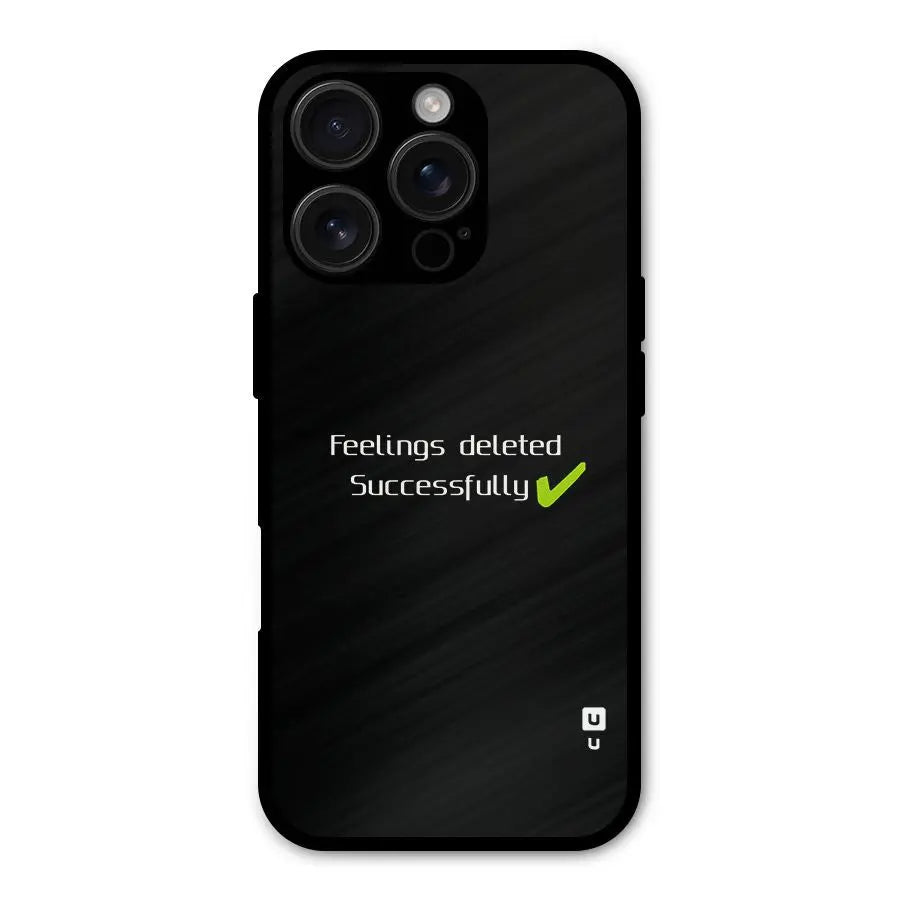 Feelings Deleted Shockproof Hybrid Protection (Metal + TPU) Back Case Cover CoversCart