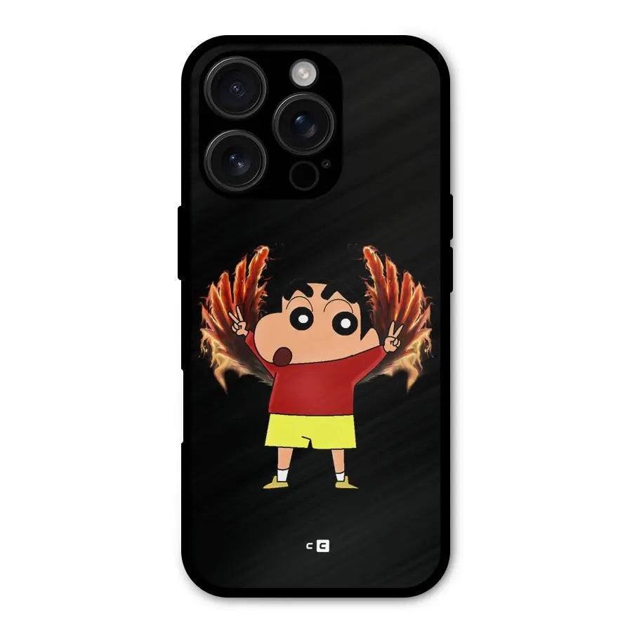 Fire Shinchan Shockproof Hybrid Protection (Metal + TPU) Back Case Cover CoversCart
