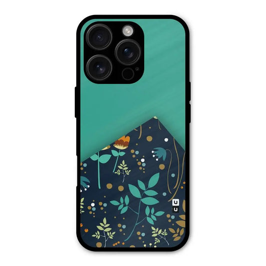 Floral Corner Shockproof Hybrid Protection (Metal + TPU) Back Case Cover CoversCart