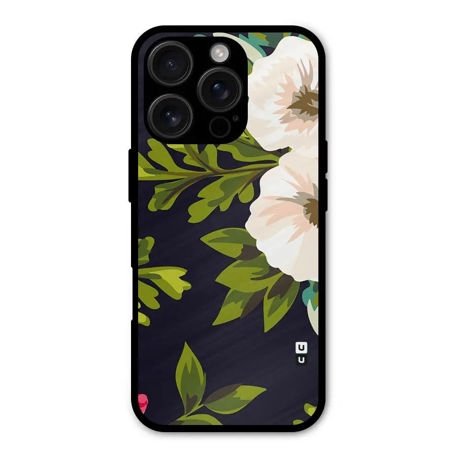Floral Leaves Shockproof Hybrid Protection (Metal + TPU) Back Case Cover CoversCart