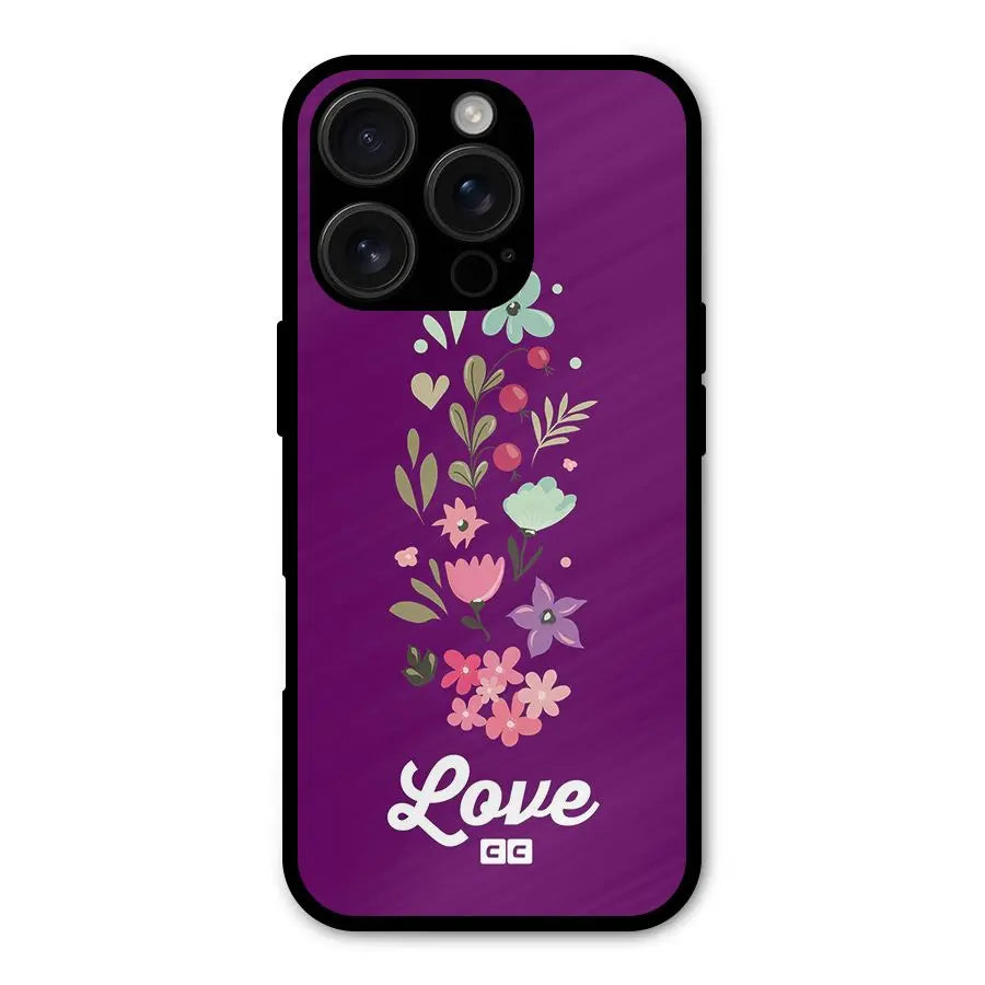 Floral Love Shockproof Hybrid Protection (Metal + TPU) Back Case Cover CoversCart