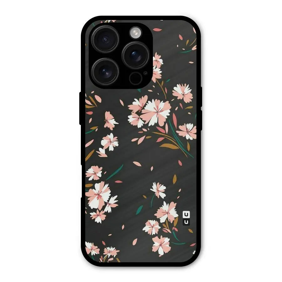 Floral Petals Peach Shockproof Hybrid Protection (Metal + TPU) Back Case Cover CoversCart