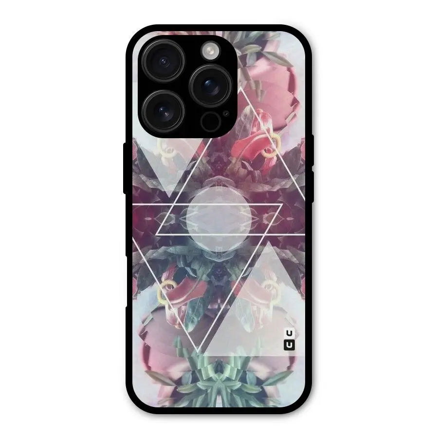 Floral Triangle Shockproof Hybrid Protection (Metal + TPU) Back Case Cover CoversCart