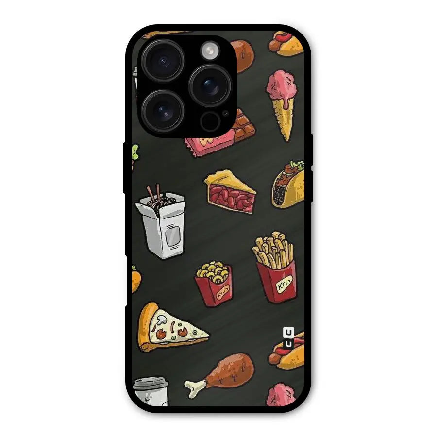 Foodie Pattern Shockproof Hybrid Protection (Metal + TPU) Back Case Cover CoversCart