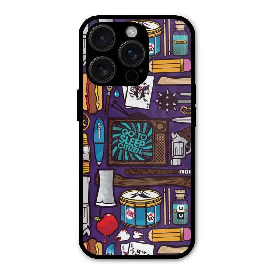 Go To Sleep Shockproof Hybrid Protection (Metal + TPU) Back Case Cover CoversCart