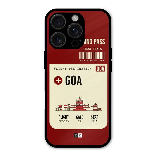 Goa Boarding Pass Shockproof Hybrid Protection (Metal + TPU) Back Case Cover CoversCart