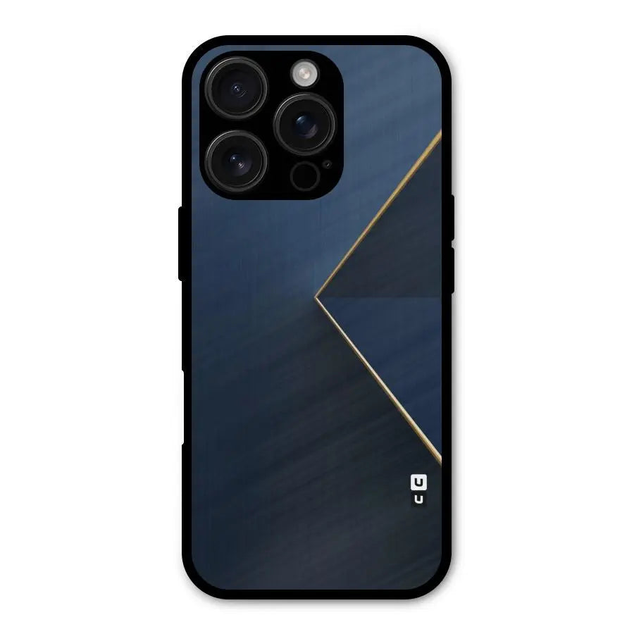 Golden Blue Triangle Shockproof Hybrid Protection (Metal + TPU) Back Case Cover CoversCart