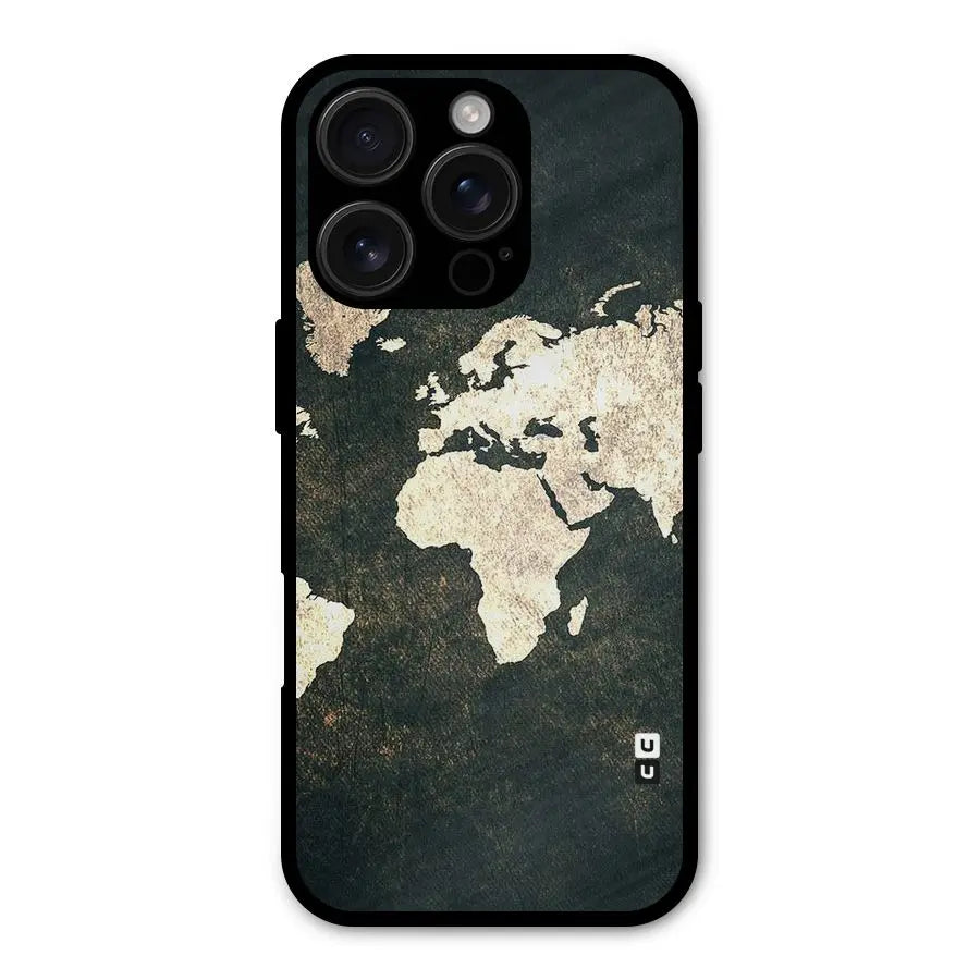 Green Gold Map Design Shockproof Hybrid Protection (Metal + TPU) Back Case Cover CoversCart