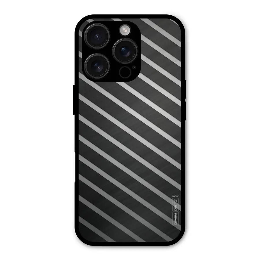 Grey And Black Stripes Shockproof Hybrid Protection (Metal + TPU) Back Case Cover CoversCart