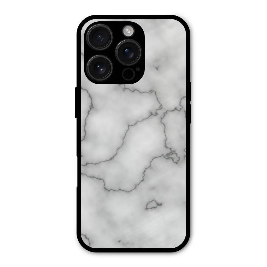 Grey Marble Shockproof Hybrid Protection (Metal + TPU) Back Case Cover CoversCart