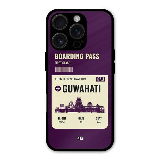 Guwahati Boarding Pass Shockproof Hybrid Protection (Metal + TPU) Back Case Cover CoversCart