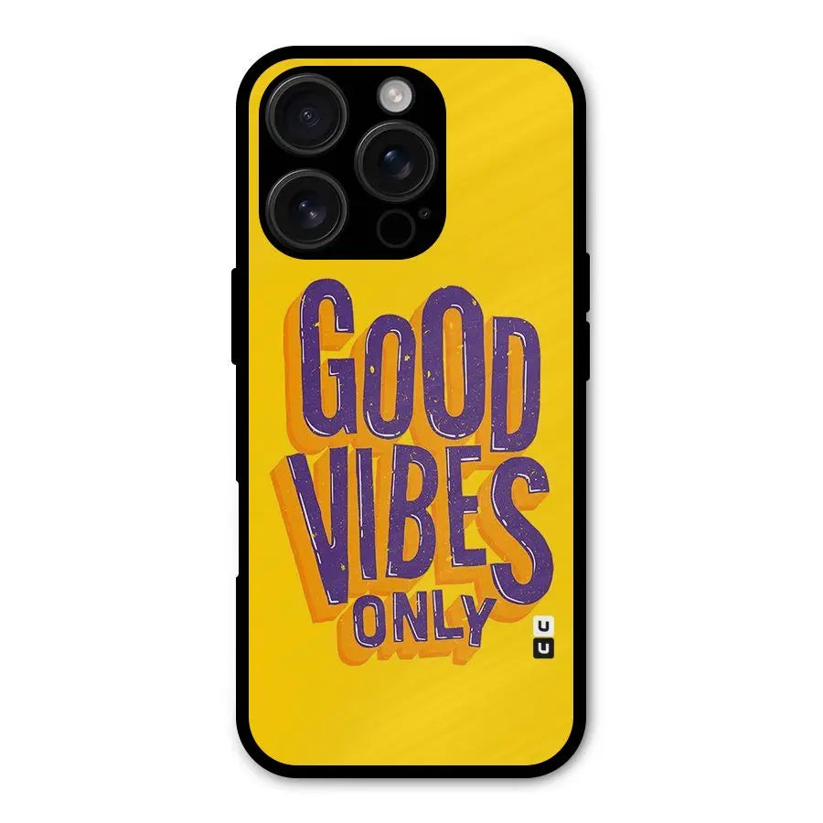Happy Vibes Only Shockproof Hybrid Protection (Metal + TPU) Back Case Cover CoversCart