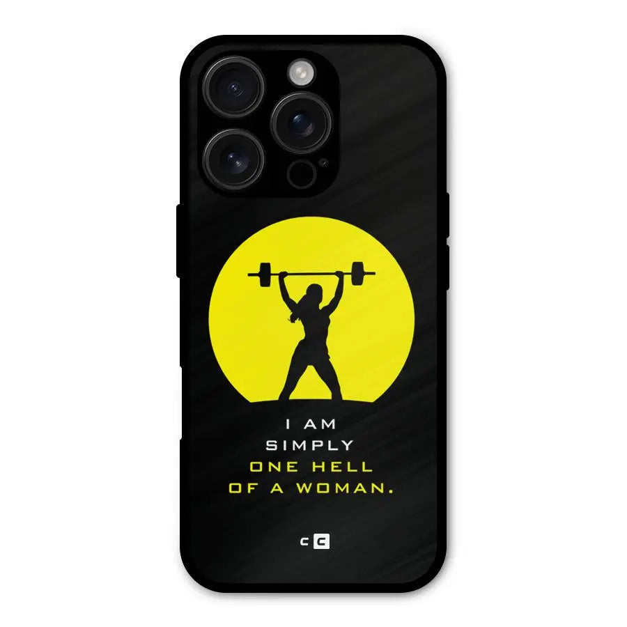 Hell Women Shockproof Hybrid Protection (Metal + TPU) Back Case Cover CoversCart